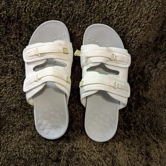 Vionic women's white sandal slides 9 - Picture 1 of 9
